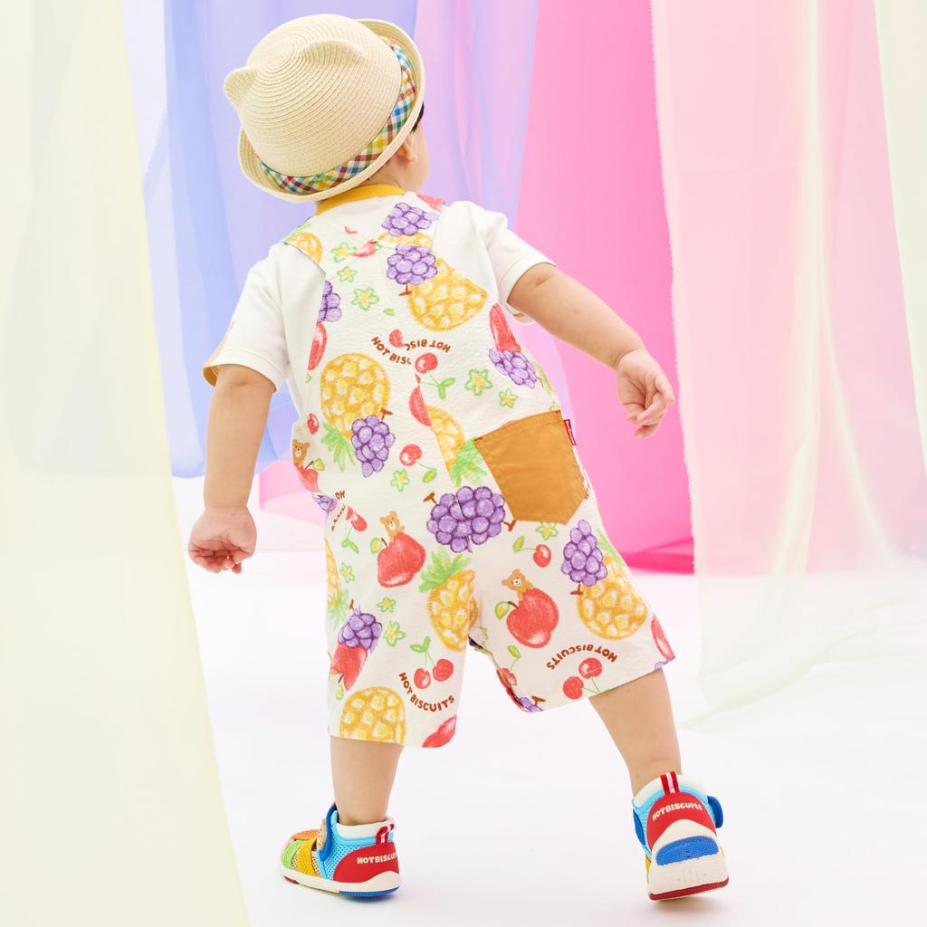HOT Overalls for Boys and S [MIKIHOUSE BISCUITS] Girls, Baby, Kids, Children's Clothing, Ivory, (70-80cm) 72-3301-143