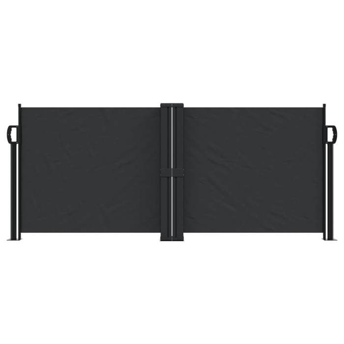 VidaXL Auvent latéral rétractable noir 100x600 cm, écran d’intimité de jardin, brise-vue de balcon, écran d'extérieur, 4004579