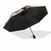 1pc Winter Wolf Pattern Automatic, 8 Iron Frames, High-Value Folding Umbrella, Suitable for Office, Travel and Outdoor Adventure.A090
