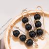 3Pcs Pearl Waist Cincher No Slip Pin Adjustable Waistband Clips for Pants Skirts Safety Pins for Women