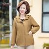 YUZHAOLIN Women's Autumn Plus Size Hooded Casual Jacket