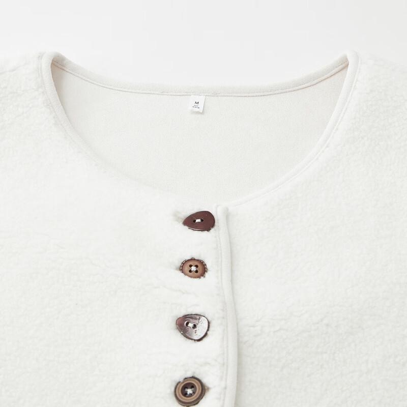 IEF Women's Plus Size Korean Retro Plush Vest