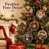 6Pcs Wooden Base Wooden Christmas Ornaments Set Xmas Tree DIY Craft Kit  Christmas Party