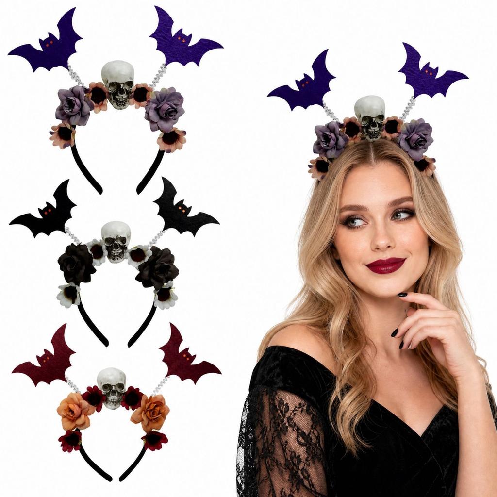 Halloween Flower Headband for Women Cute Hair Accessory for Costume Party