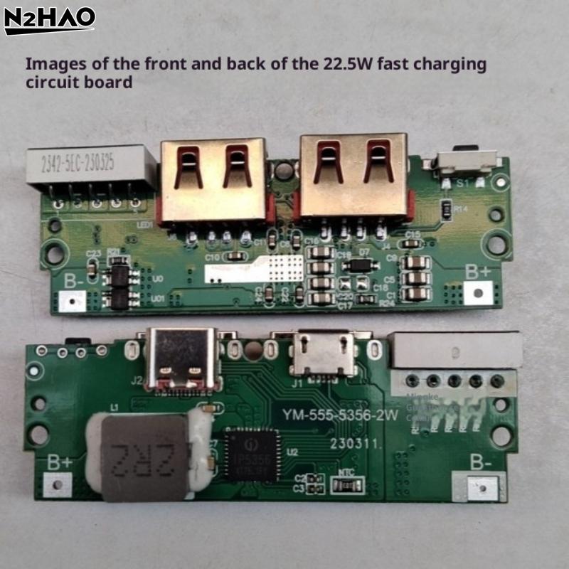 1 Set Quick Charge DIY Power 1260110 Bank Case Electronic Kit PD22.5W Battery Storage Box Accessories