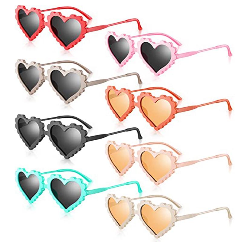 

Retro Heart-shaped Sunglasses for Children Boys Girls Summer Outdoor Beach Cute Kids Eyewear UV400 Eye Protection Sun Glasses