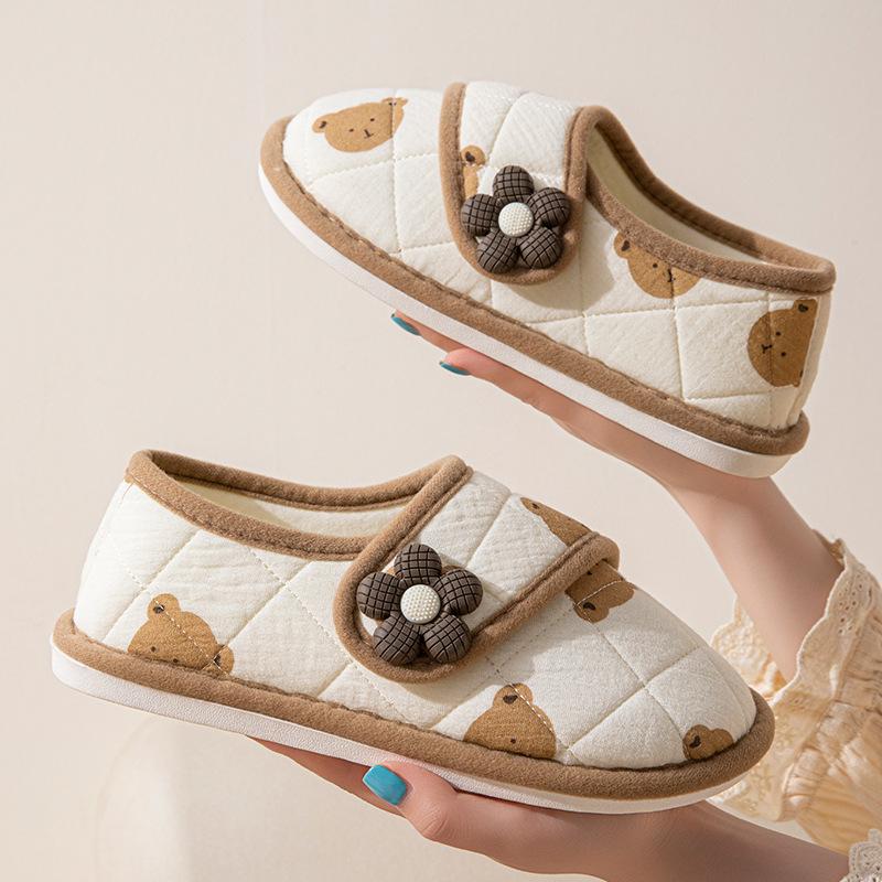 Pregnant women's confinement shoes season women's thin postpartum home non-slip breathable bag and soft-soled cotton slippers women's four seasons