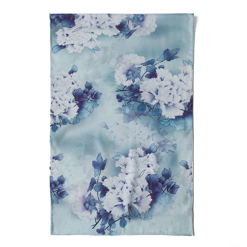 

100% silk design sense square high sense fashion long square scarf with shirt versatile shawl