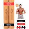 Rip Stick Workout Portable Home Gym Exercise Equipment Adjustable Resistance Bands, Wooden Handles, Liftstick for Upper Body, Shoulder and Joint