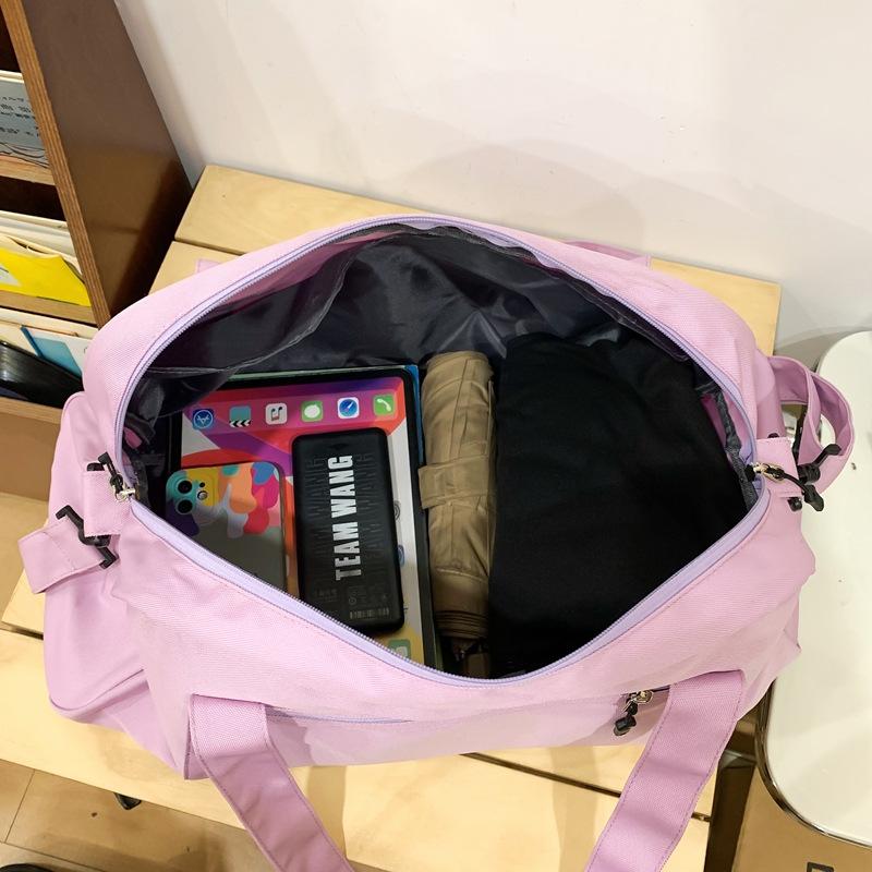 New fashionable casual gym bag handbag yoga bag women's wet and dry separation large capacity duffel bag short trip travel bag