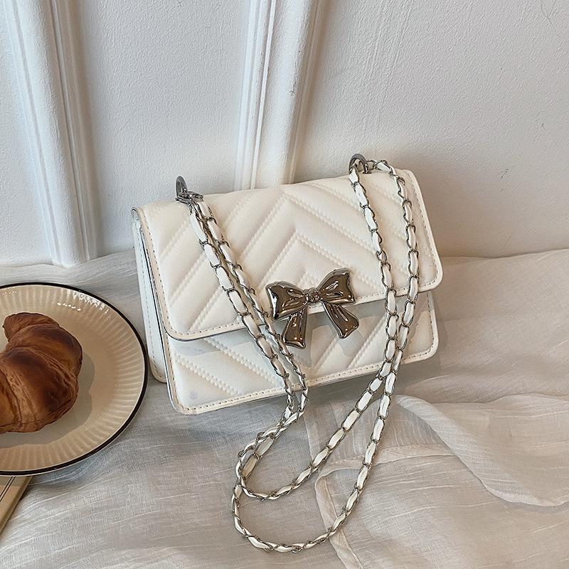 Women Luxury Fashion Versatile Chain Shoulder Crossbody Daily Small Plaid Bag