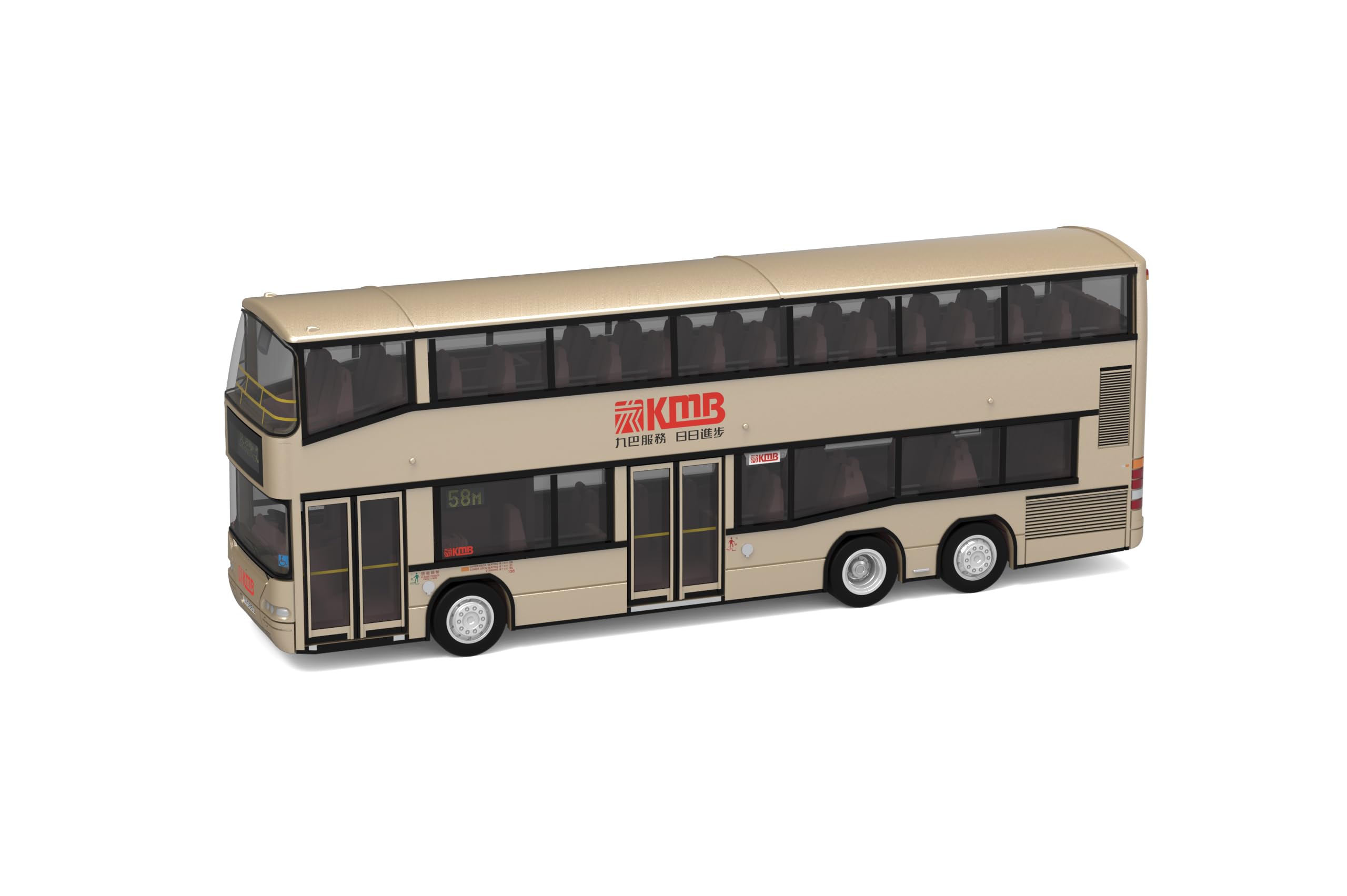 

Масштаб Tiny City KMB24 KMB Автобус Neoplan Centroliner Литая модель автомобиля 1/110 (58М) (JV6850) Двухэтажный