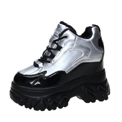 Zimowe buty codzienne damskie grube trampki 11cm buty na platformie buty do chodzenia buty designerskie buty dla taty buty damskie buty dla kobiet