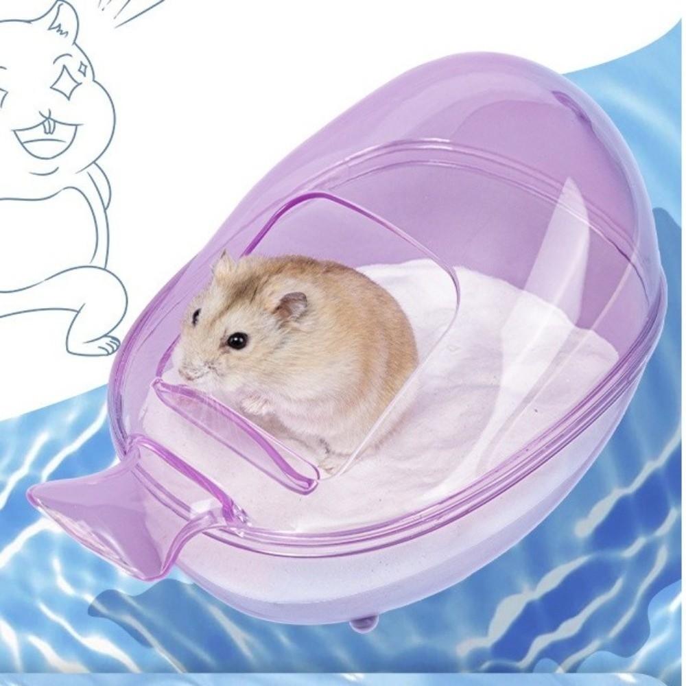 Large Space Small Pet Toilet Transparent View Hamster Sand Bathroom  Small Animals