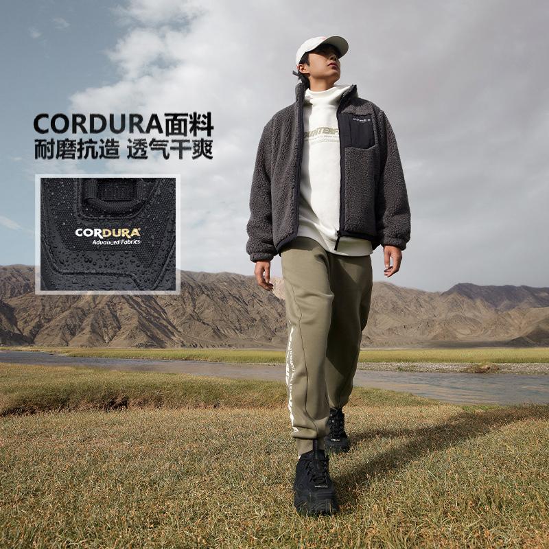 Li Ning Outdoor CF Tracing Linchuan FW Fabric Cushioning Breathable Low top Casual Shoes Men's Black AGLT161-3