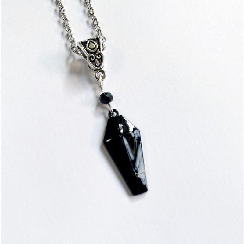 Punk Gothic Coffin Necklace for Halloween