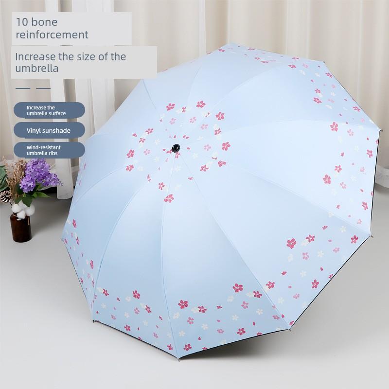 Women's High-End Sunshade Umbrella, Dual-Use for Sun and Rain, Double-Person Sun Umbrella with Black Coating for Sun Protection, 70% off Umbrella