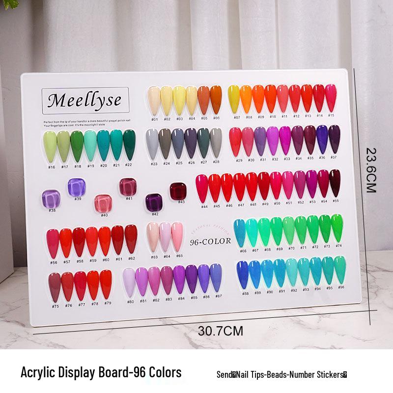 Nail Art Color Chart Display Board - Available In 60, 80, 96, 120, 160, 200, or 240 Colors