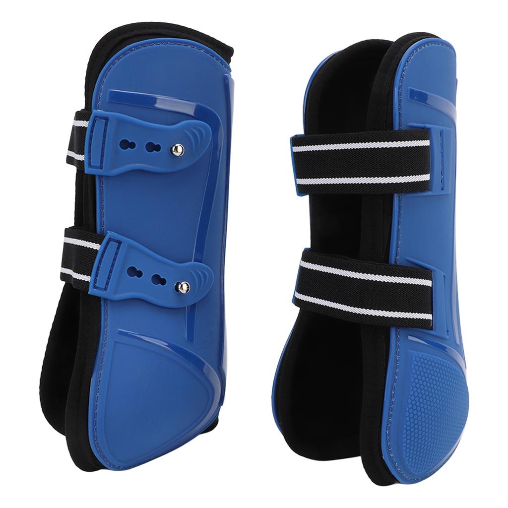 Protecții pentru Picioarele Din Față ale Calului PU+Neopren Protecție Picioare Din Față Cal pentru Antrenament Cal Sărituri(albastru