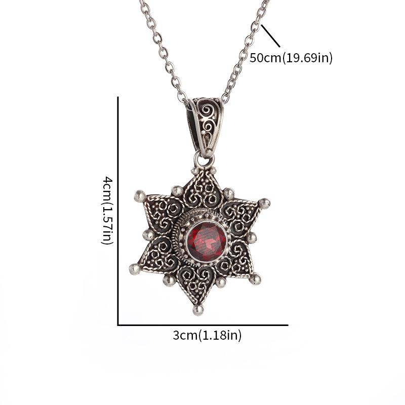 Vintage Sunflower Pendant Fashion Necklace