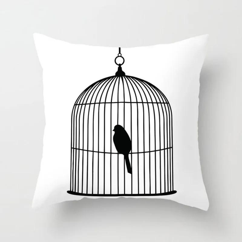 Black Pillow Galaxy Planet Cushion Cover Space   Pillowcase Soft  High-quality Home Decor