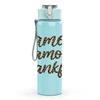 1PC Camox Glamour Thankful Script 750ml Color Plastic Sports Water Bottle Leakproof Flip Straw Lid Suitable for Sports Office Home Use