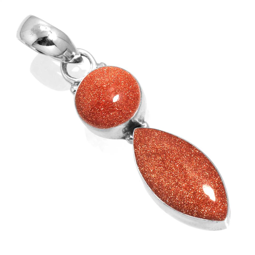 925 Sterling Silver Pendant Women Handmade Jewelry Valentine's Day Gift Amber Amethyst Black Onyx Carnelian Garnet Quartz Green Onyx Gold Stone