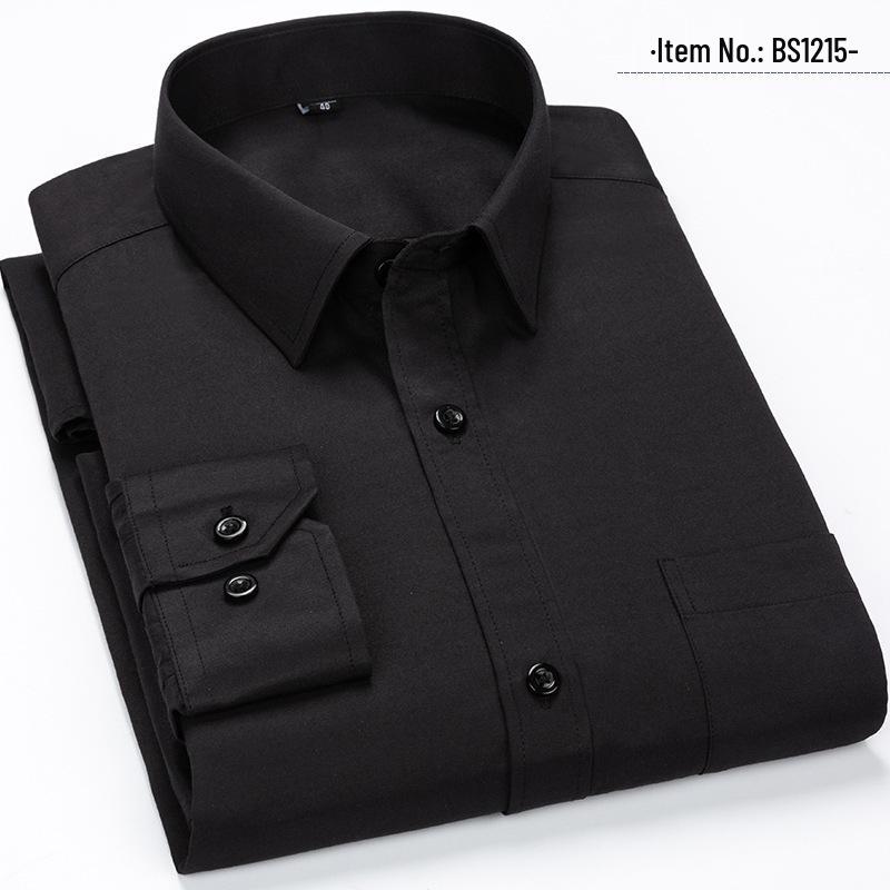 Men's Business Casual Striped Long-Sleeve Shirt - Simple and Fashionable