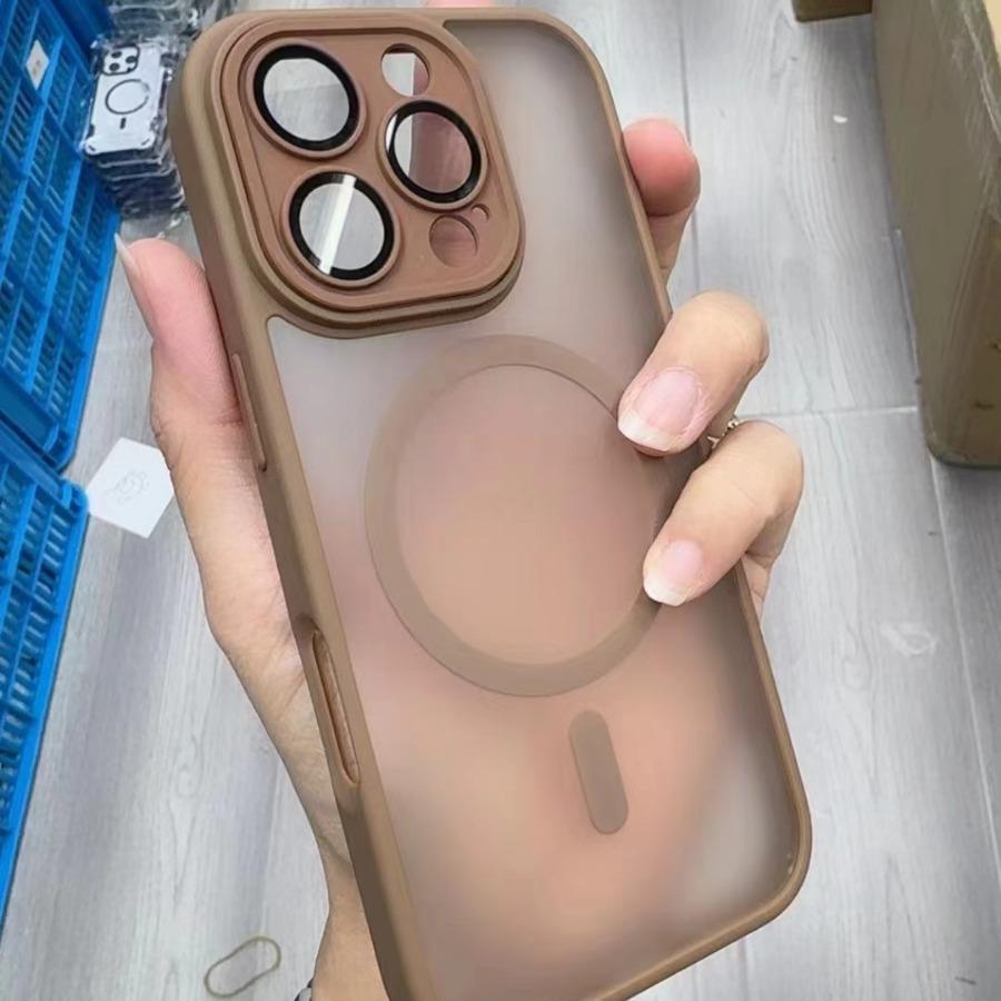 Comes with Lens Film, Skin Matte, Magnetic, Wireless Charging, Suitable for Iphone16promax Mobile Phone Case, Apple 15.