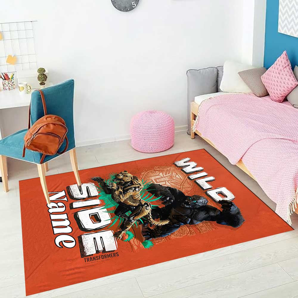 Love Transformers (17) Customize your name rug, office chair cushion, home bedroom living room gift.