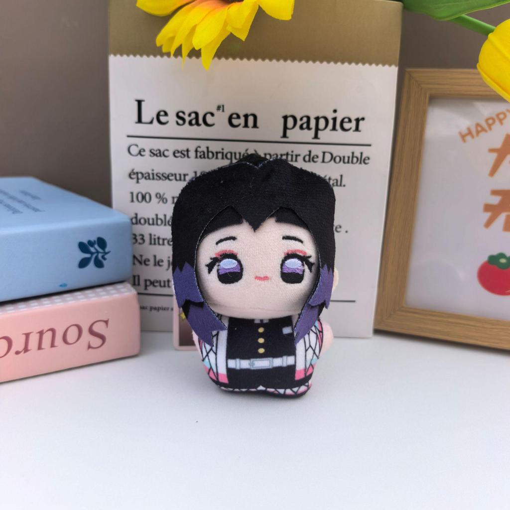 Japanese Anime 'Demon Slayer: Kimetsu no Yaiba' Plush Toy Keychain - Tanjiro & Nezuko Figure Bag Pendant