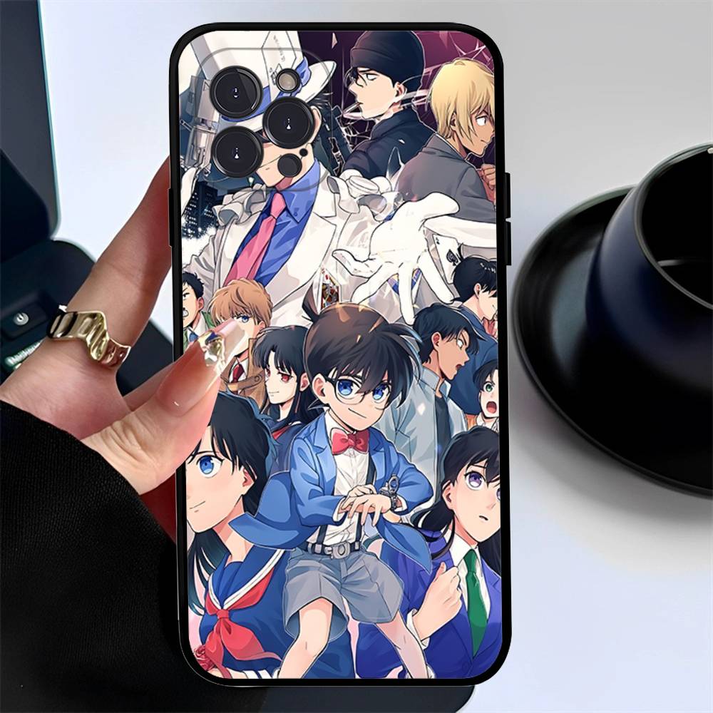 Anime Detective Conan Phone Case For Iphone 17 16 15 16e 14 13 12 11 Pro Max Plus Case Cover Coque