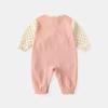 Newborn Girl Rabbit Two-Piece Harem Romper - Autumn Jumpsuit