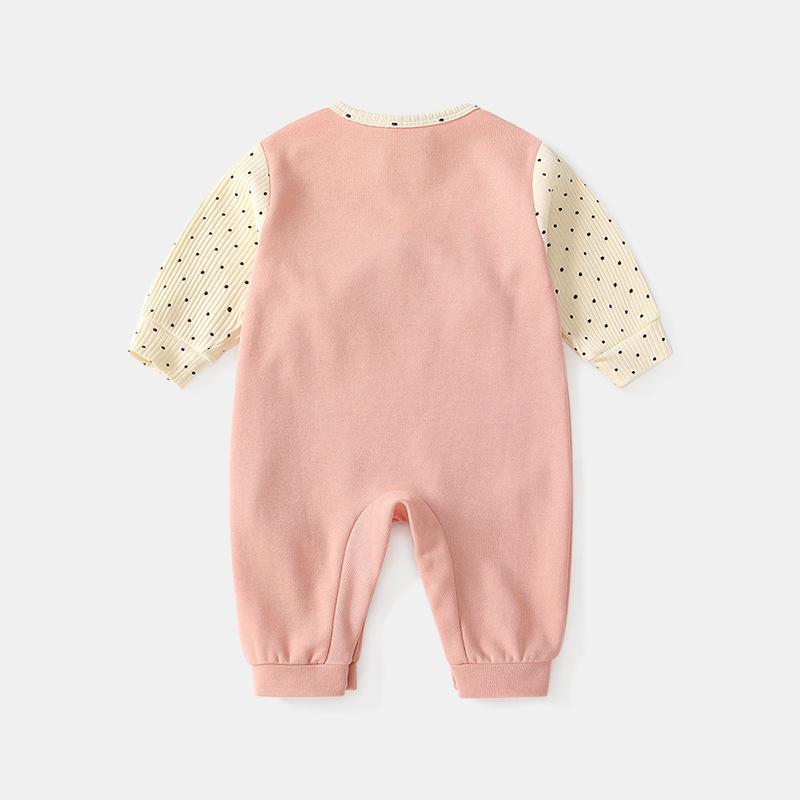 Newborn Girl Rabbit Two-Piece Harem Romper - Autumn Jumpsuit