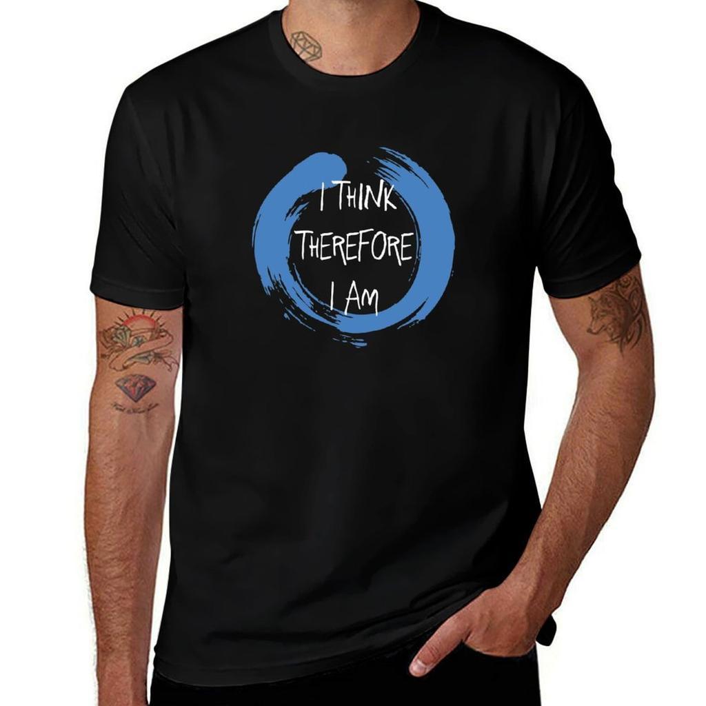Cogito ergo sum TShirt t shirts for man slim fit man t shirts high quality luxury brand TShirt