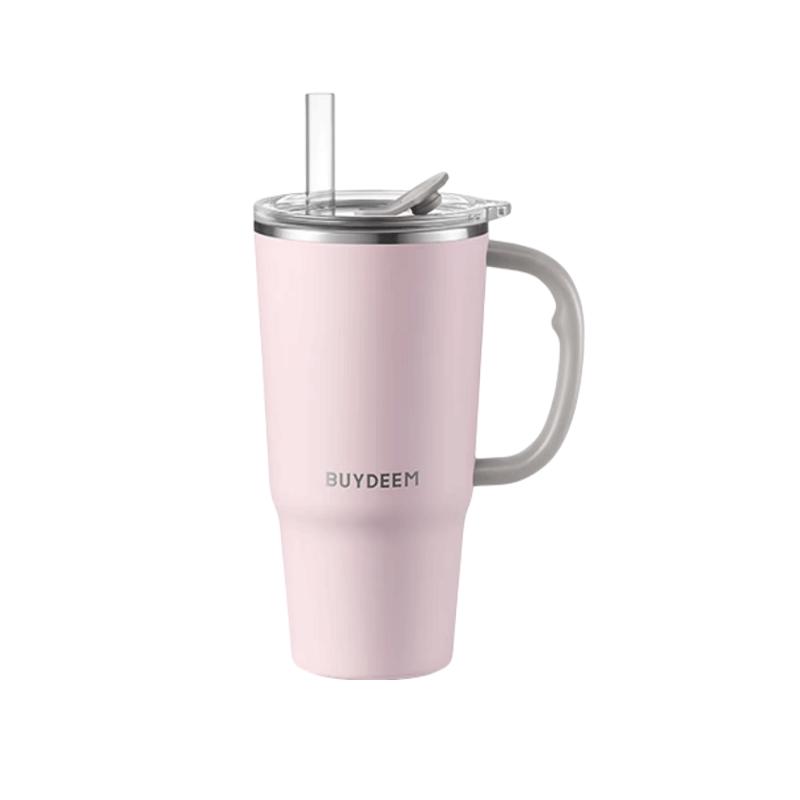 Beiding Jumbo Straw Insulated Thermos Mug