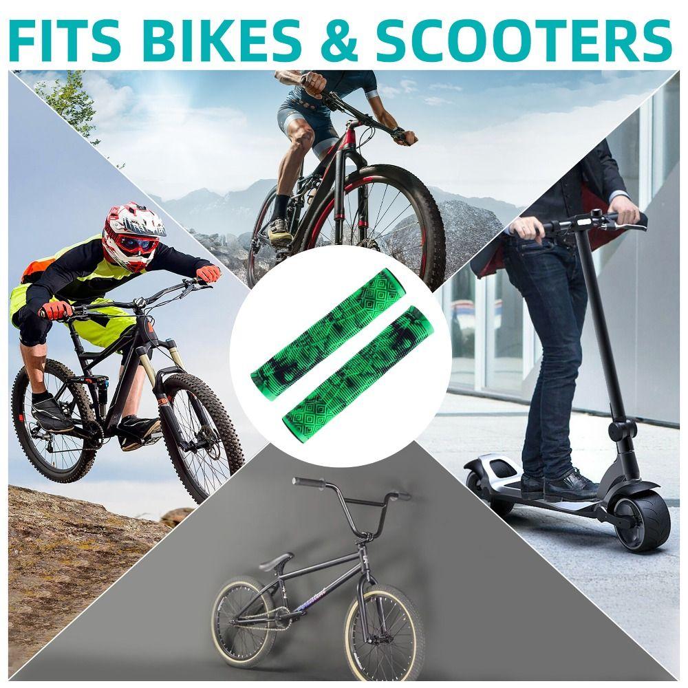 1 Pair Rubber Bike Rubber Handle Grips Longneck Bars Bike Bar Covers for Mountain Bicycle