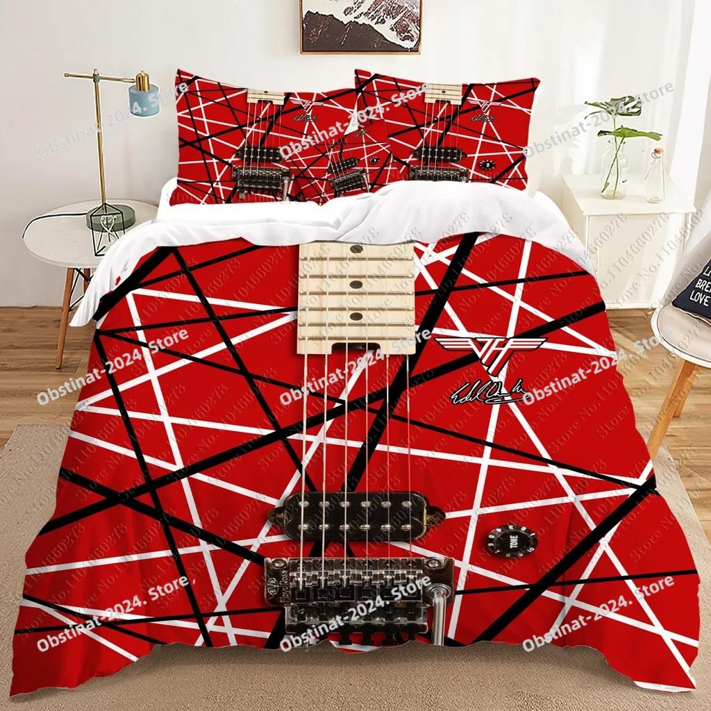 New Singer Eddie Van Halen bed sheet set Bedding Set Single Twin Full Queen King Size Bed Set Adult Kid Bedroom Duvet cover Sets