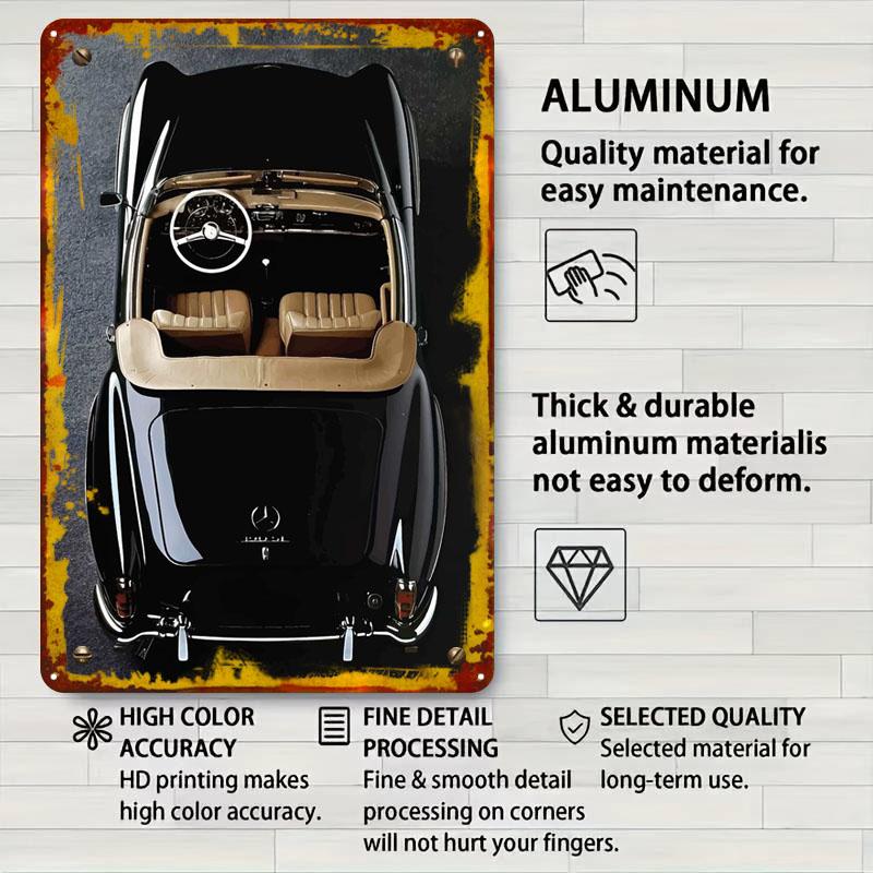MERCEDES BENZ 190 SL Metal Signs Car Poster Pictures Wall Decoration Items Custom Tinplate Sign for Wall Art Decoration Man Cave