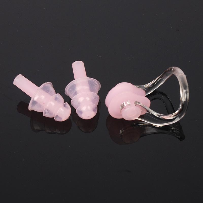 Premium Boxed Waterproof Silicone Swimming Set: Earplugs & Nose Clips.