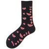 Happy Cherry Lemon Pineapple Strawberry Unisex Fruit Cotton Socks Skateboard Men Fashion Business Hipster Dropship