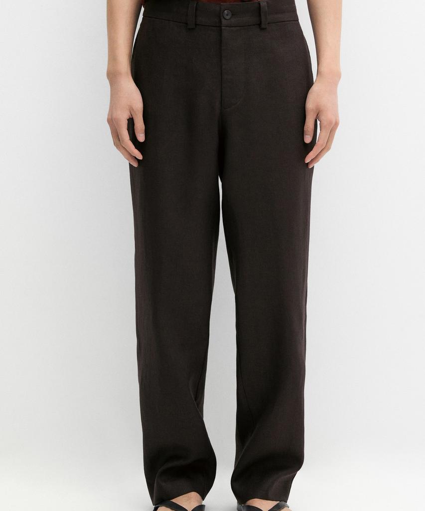 Masimodutti Total Look 100% Linen Pants