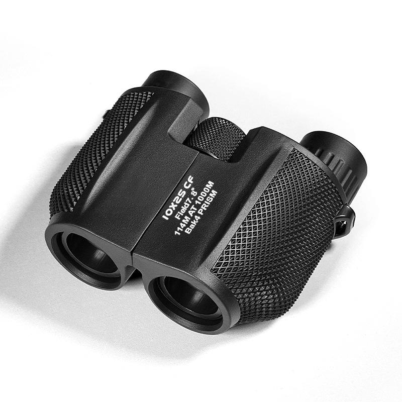 Anti-Paul 10x25 Binoculars with Low-Light Night Vision, High Magnification, Portable for Mountaineering & Camping, HD Quality, Customizable Logo.