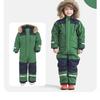 Black Yellow Blue Purple Children Snowsuits Jumpsuit Ski Boys Girls Winter Warm Outdoor Overalls Windproof Kids Skiing Snowboarding Suit