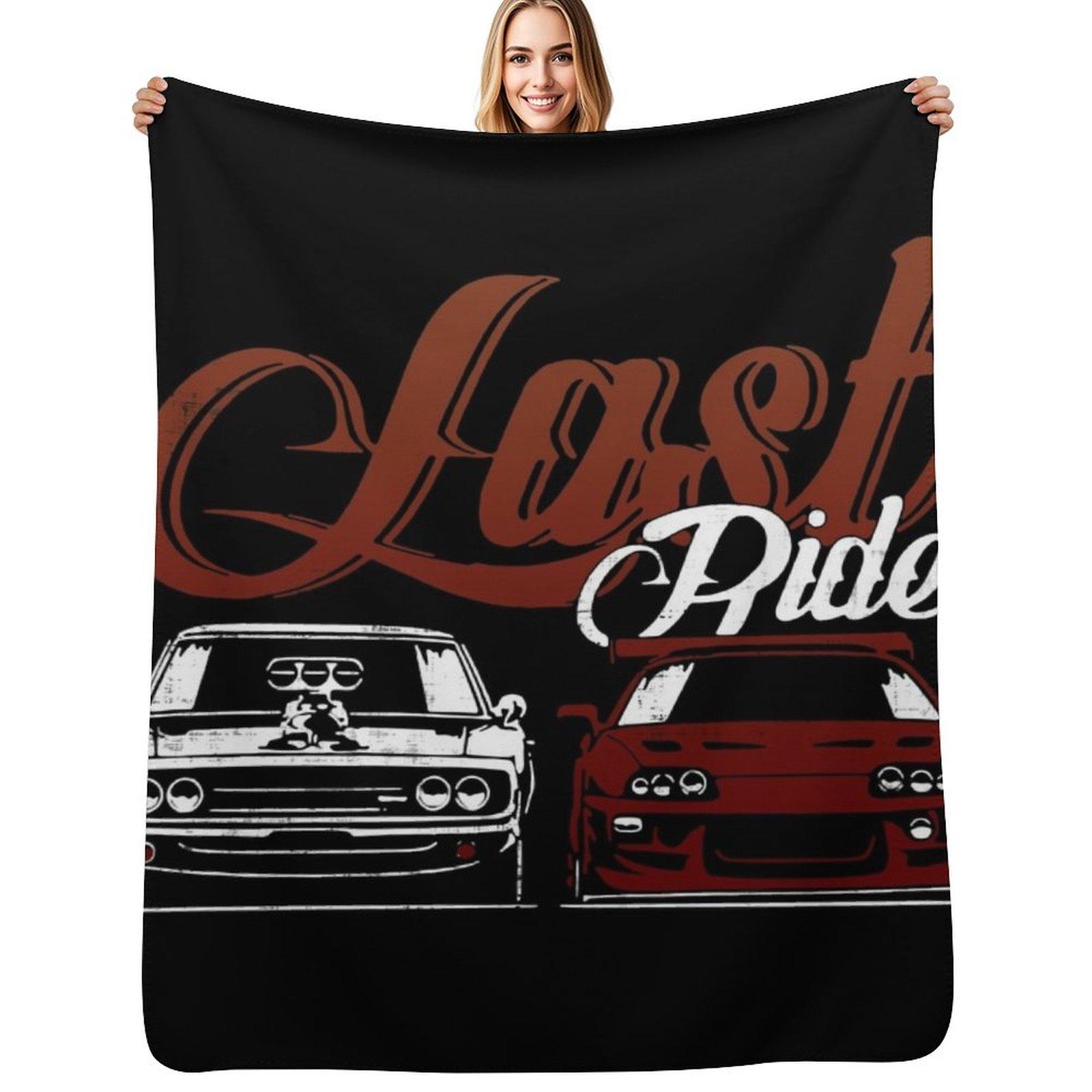 Last Ride Paul Walker Fast Furious Throw Blanket Easy Care Comfortable Blanket for Couch Size: 75*100cm, Weight: 230 GSM
