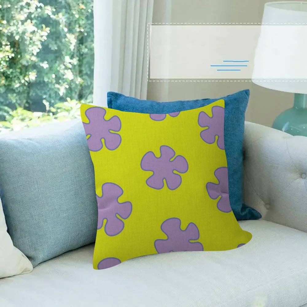 Pillow Cover For Bedroom Room And Living Room Sofa Decorative Cushion Cover S-Sponge Bob Anime S-S-Squarepants