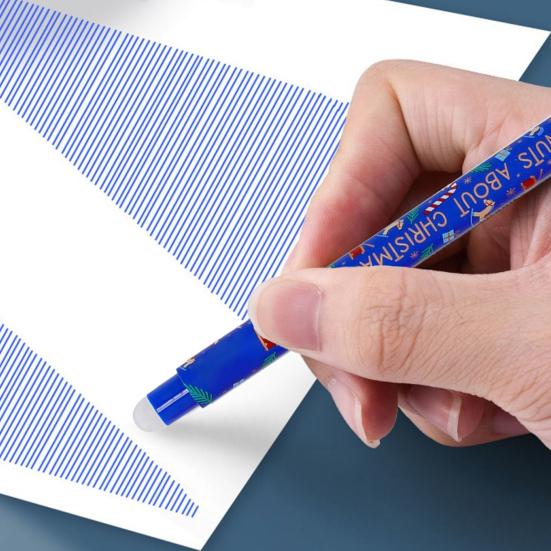 Auslöschbares Stiftset Schreibtintenstifte Weihnachten Geschmeidig Wiederverwendbar Feiertagsmotiv Gelstifte