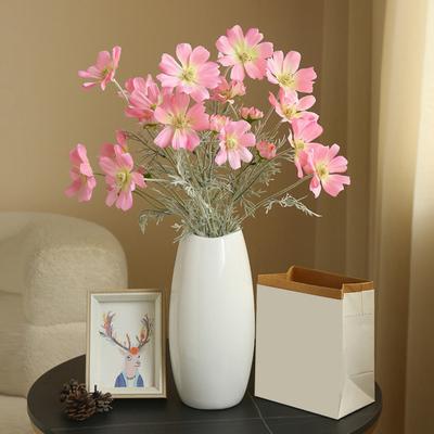 Artificial Cosmos Bipinnatus Realistic Fake Galsang Flower Stem Home Office Wedding Party