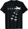 Herzschlag Fallschirmjäger Armee Luftlandetruppe Fallschirmsprung Fallschirmjäger T-Shirt Kurzarm Freizeit 100% Baumwolle Unisex Shirt
