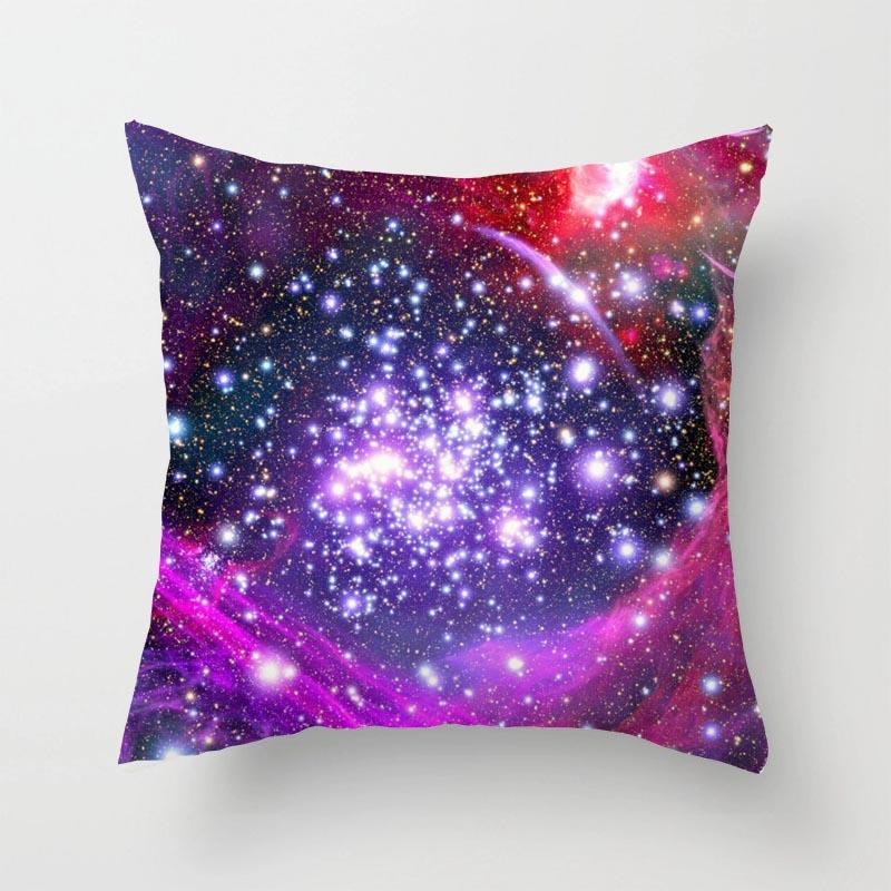 

Наволочка для спальни, гостиной, домашнего дивана, квадратная галактика, красочная геометрическая подушка 16x16Inch